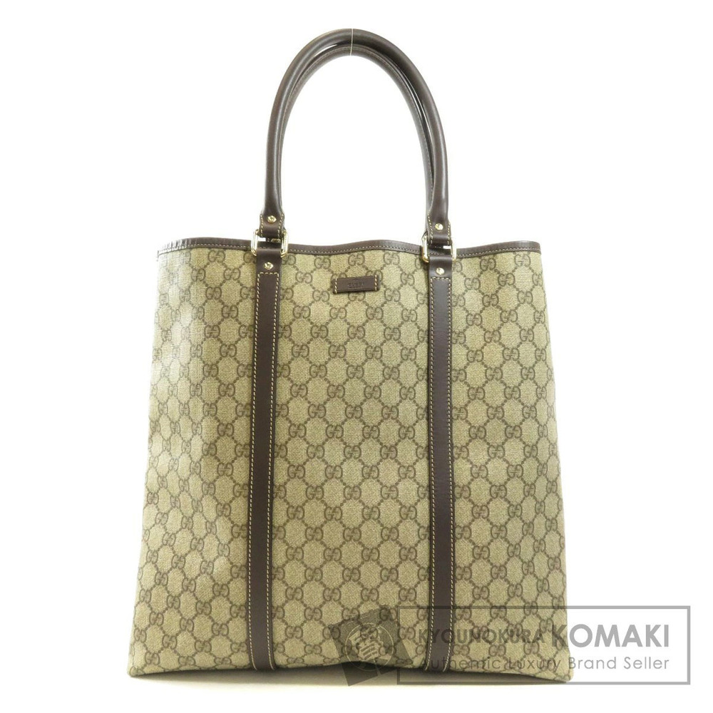 Gucci GG Supreme Joy Vertical Tote Shoulder bag Beige Brown